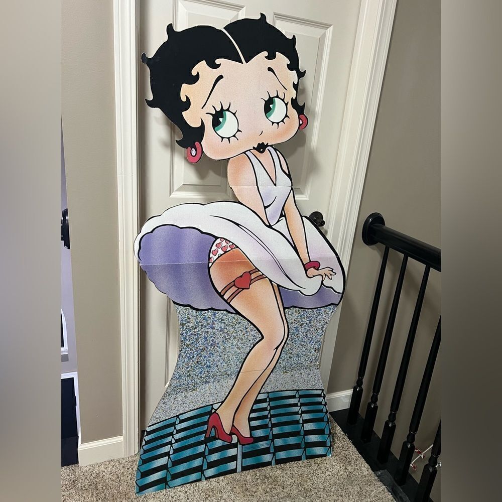 Vtg Betty Boop Marilyn Monroe 64” Cardboard Cutout 1987 Life Size VERY R…